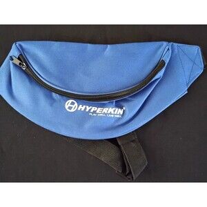 Hyperkin Blue Hiking Waist Pack Zip Buckle Closure Adjustable Nylon Strap